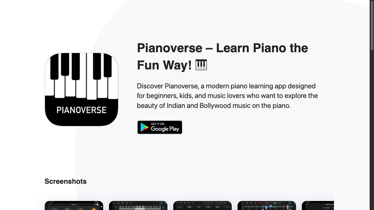 Pianoverse Screenshot